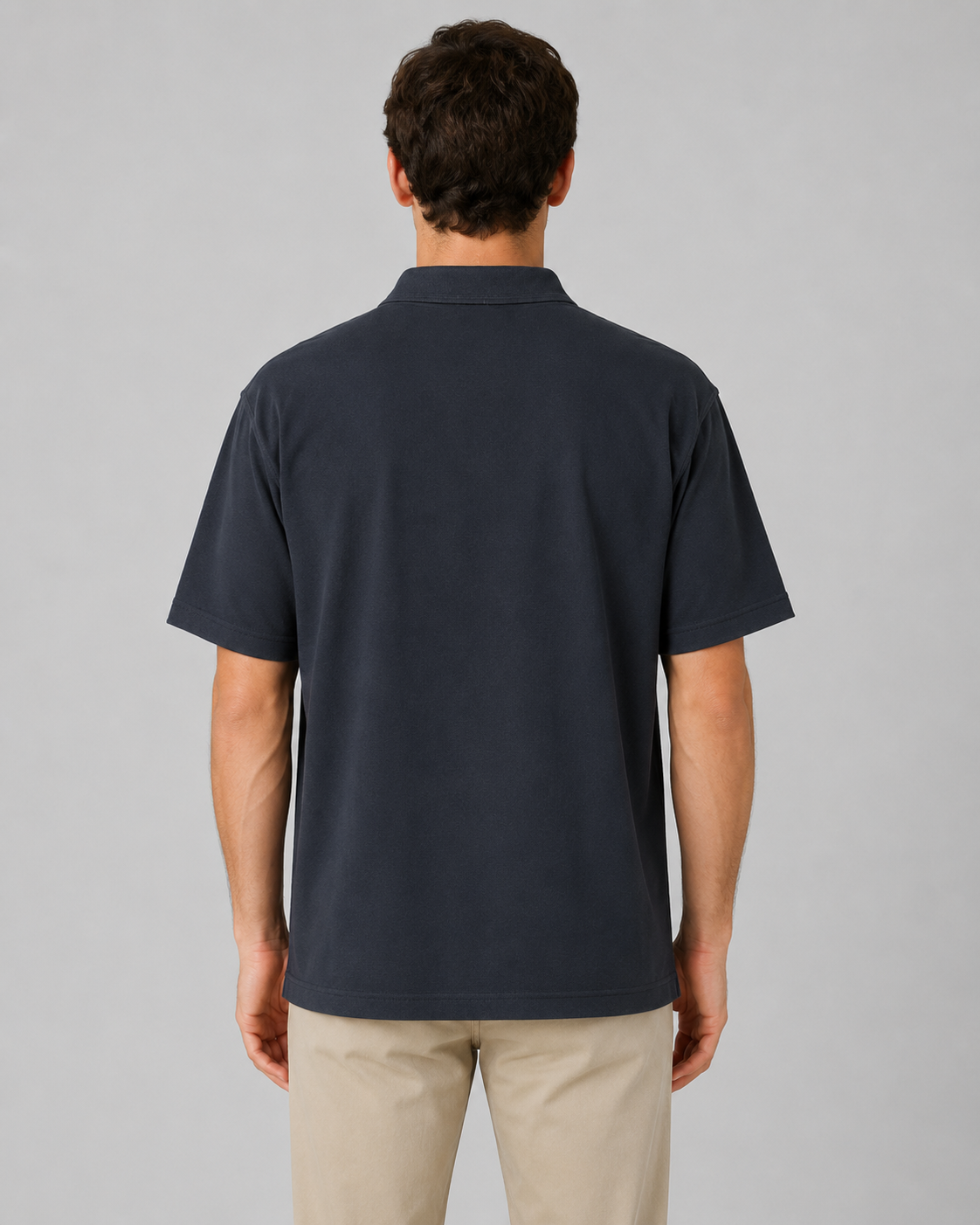 Uneek Men’s Polo Shirt Size Large Navy Blue Short Sleeve Collared UC102