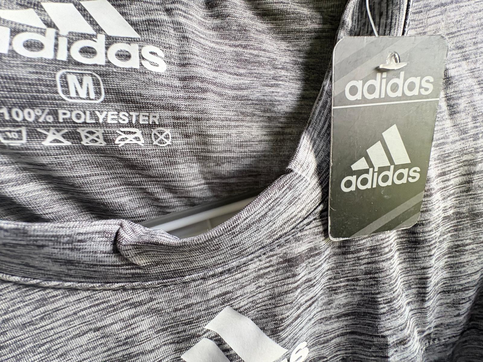 Adidas Men’s Long Sleeve Athletic Shirt – Size Medium (M) – Gray Heather